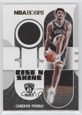 2021 Panini NBA Hoops Rise N Shine Memorabilia Winter Cameron Thomas #RS-CT 0q0