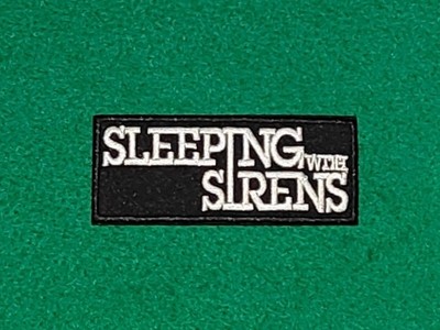 SLEEPING WITH SIRENS (a) Rock Music Patch Sew / Iron On Festival Badge