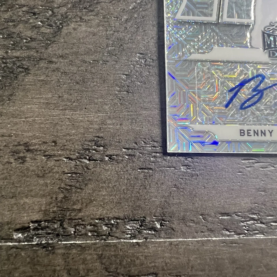 Benny Montgomery 2021 Leaf Metal Draft #TP-BM1 Top Picks Auto Autograph AU￼ - Image 4 of 4