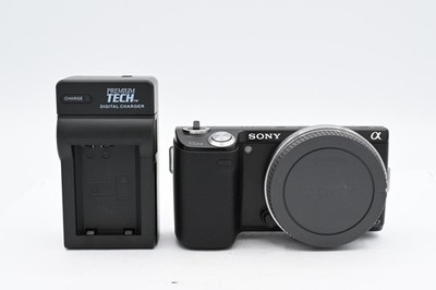 Sony NEX-5N Mirrorless Camera Body, Black {16.1MP} with Battery & Charger