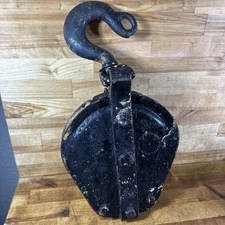 Sherman & Reilly Inc Pulley Antique Vintage 17.5” High 9” Across 5” Wide Old USA