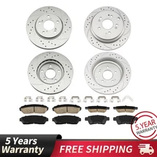 Complete Set of Brake Rotor & Pads Kit For 2005-2010 Honda Odyssey