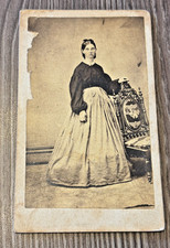 Victorian Portrait Cabinet Card Photo Photograph Woman Lady Ephemera Antique