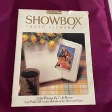 Vintage Showbox Photo Viewer Frame Storage For 40 3.5x5 Photos Brand New