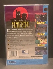 The Adventures of Batman & Robin (Sega CD, 1995) Complete CIB Registration Card