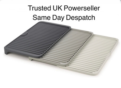 Joseph Joseph Tier  Grey Expandable Worktop Draining Board NEW 46cm Raised Ribs