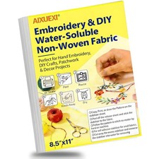 4pcs 8.5 11inch Sticky Water Soluble Embroidery Stabilizer, Printable Dra...