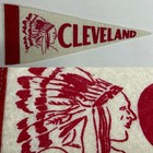 1950s Vintage Cleveland Indians Ohio Mini Pennant 3.5x9 Inch Baseball Wahoo — photo 1