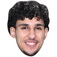 Zaccharie Risacher Smile Celebrity Mask, Flat Card Face, Fancy Dress Mask