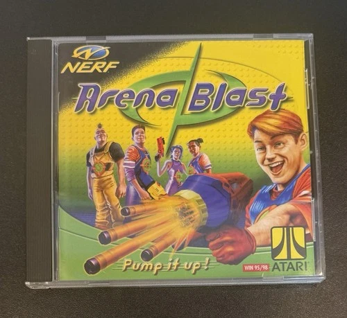 Nerf Arena Blast Window 95/98 Atari 1999 Hasbro Interactive with Manual