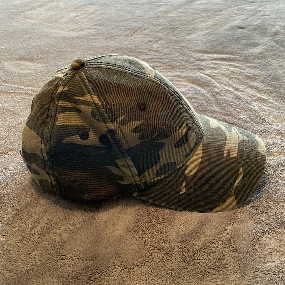 Gorra de camuflaje con tirantes camuflaje ejército militar papá abuelo camuflaje equipo de caza Foto 4 de 4
