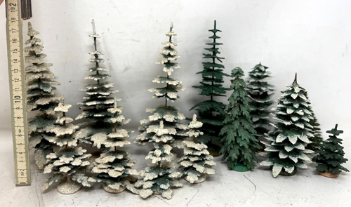 Bäume Tannenbäume Erzgebirge für Modelleisenbahn Weihnachtsberg Konvolut ALT