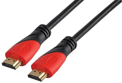 LMS DATA Premium High Speed HDMI Lead Male to Male 24K Gold Contacts 2m Black