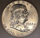 1963-D Franklin Half Dollar UNC