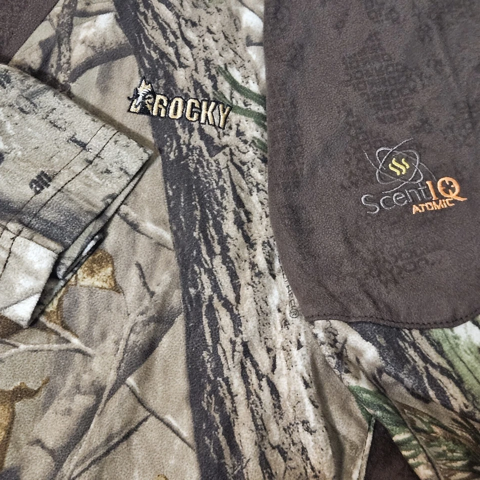 Rocky Men's Lg Scent IQ Atomic 1/2 Zip Pullover Camo Hunting Shirt Long Sleeve L - Image 4 of 4