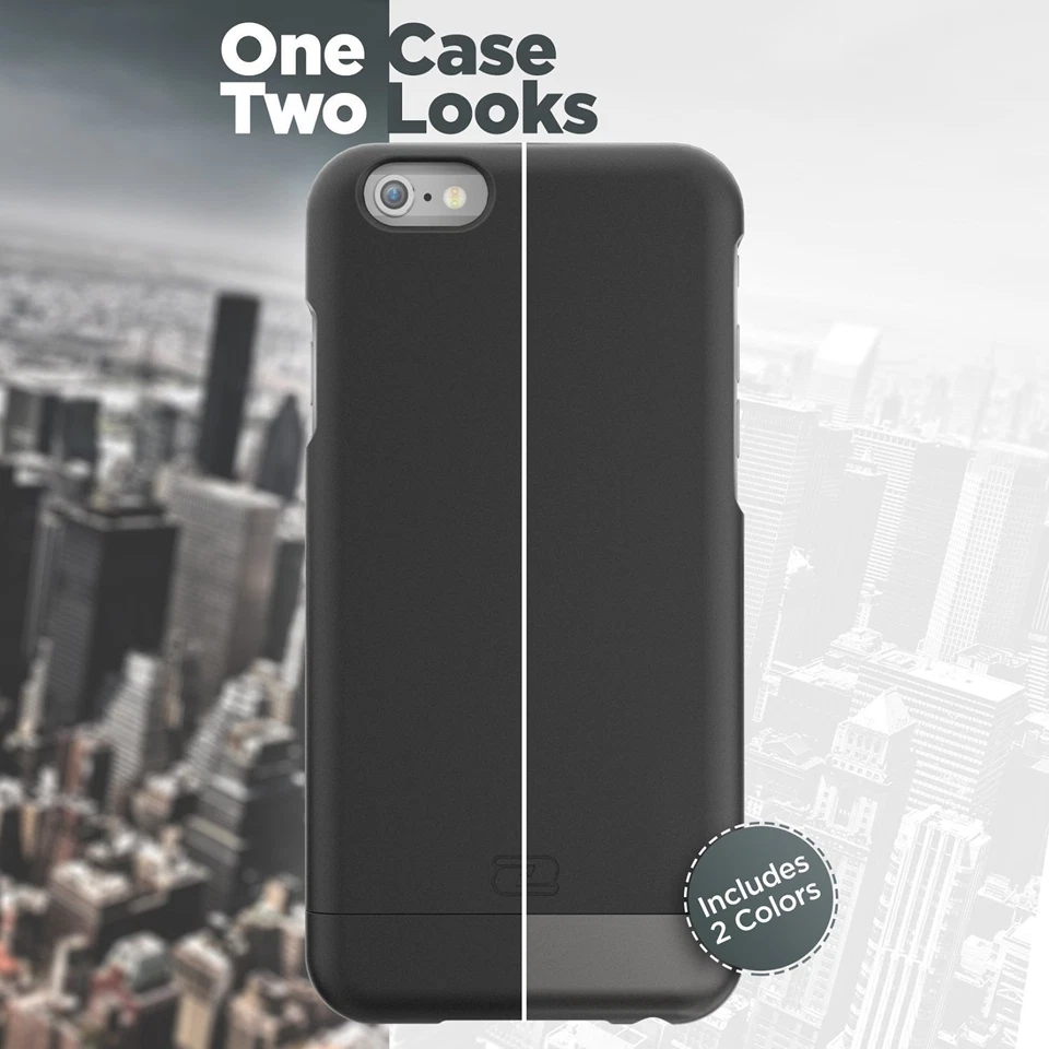 Funda híbrida con clip para cinturón iPhone 6 6S con funda de ajuste seguro (juego de 2 piezas) Foto 3 de 4