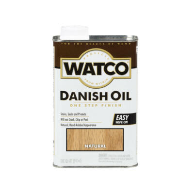 WATCO Transparent Natural Oil-Based Danish Oil (Case of 4)