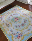 Beautiful 1/12 Scale Aubusson Design Blue Miniature Dollhouse Rug
