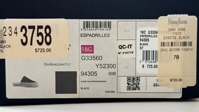 NEW CHANEL BLACK SUEDE LEATHER GROSGRAIN ESPADRILLES FLATS MULES
