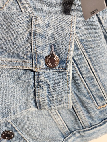 Gap Kids Denim Jacket Girls 14-16 Size XXL Y2k NWT Button Up - Picture 5 of 9
