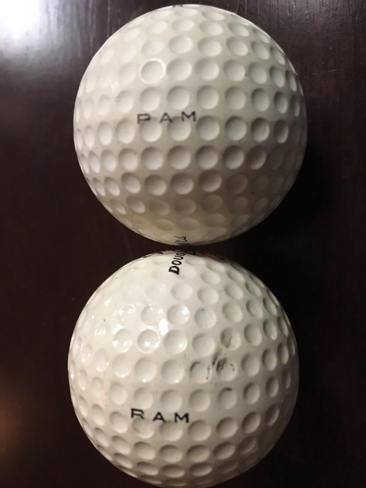 2 Vintage RAM Doug Sanders SIGNATURE Golf balls eBay