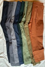 EVERLANE Mid-Rise Cotton Blend Work Pants (various colors, sizes)