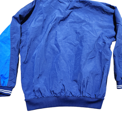 VTG Nike Pullover Jacket L Blue Boys Windbreaker Sports Casual Swoosh 90s - Picture 20 of 23