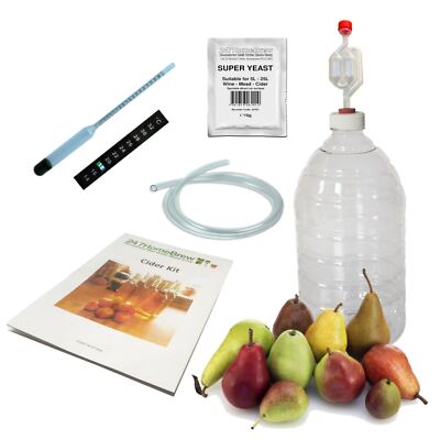 Birnenwein Perry Herstellungsset vollständige Starter PET Demijohn auch Met und Ingwer Bier