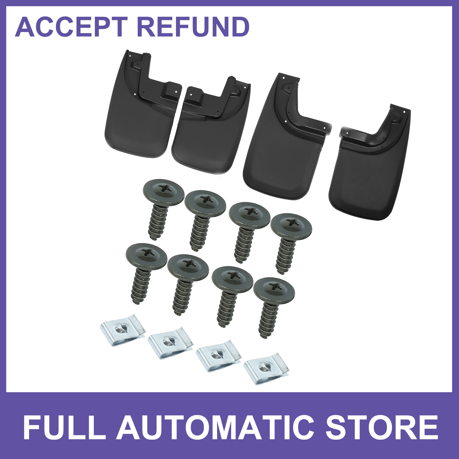 Mud Flaps Kit Splash Guard Front Rear Mudguards Custom for Toyota Tacoma 05-15-image