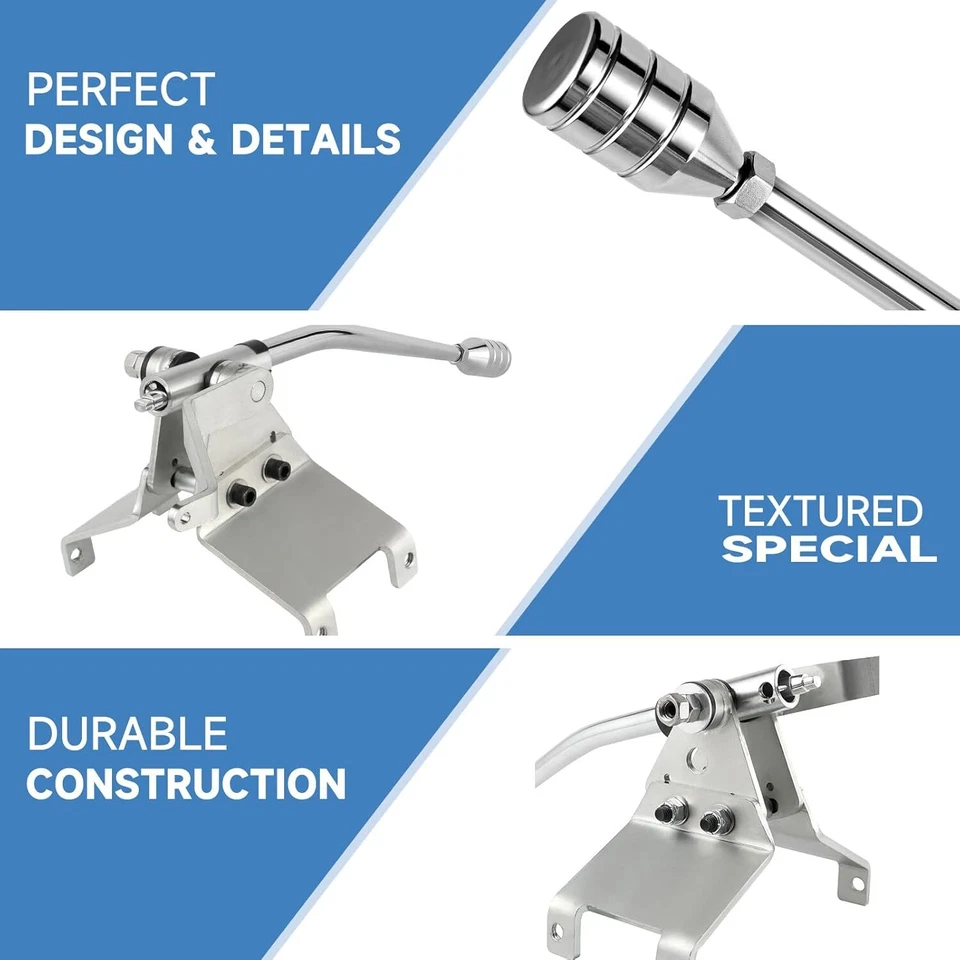 12"Transmission Shifter Turbo 350 Automatic Shifter Complete Stick For GM TH350 - Image 4 of 4