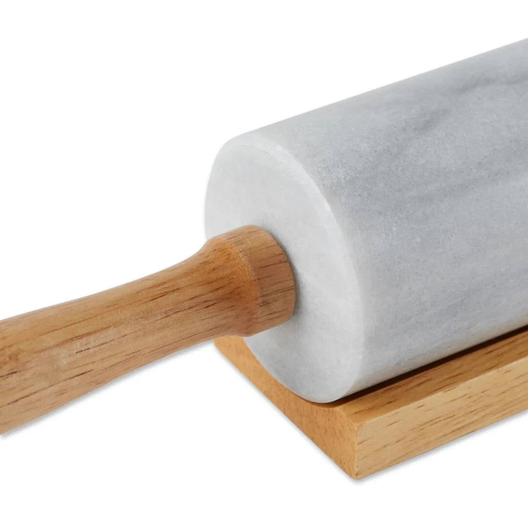 RSVP International 10 Inch Marble Rolling Pin - Thumbnail 4