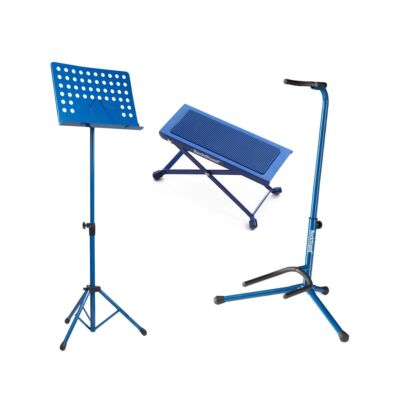 ZOUNDHOUSE Beginner Bundle 34: Footrest + Orchestra Stand + Guitar Stand / Bla