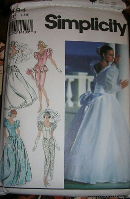 bridesmaid dresses pattern Burda 8056 Wedding Gown with Train or Bridesmaid Dresses, Uncut, Facto   Patterns Central