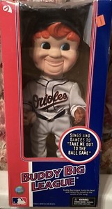 BUDDY BIG  LEAGUE  MLB BALTIMORE  ORIOLES. ANIMATED 2002 SINGING AND DANCING SFH