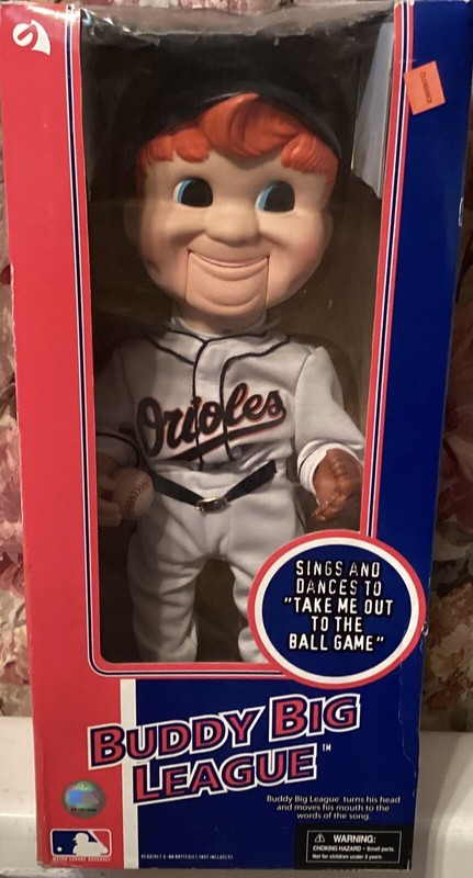 BUDDY BIG  LEAGUE  MLB BALTIMORE  ORIOLES. ANIMATED 2002 SINGING AND DANCING SFH