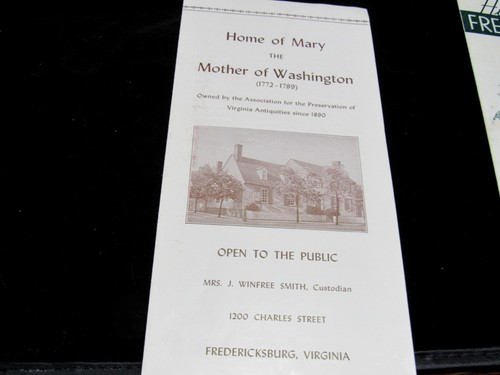 Lote 14 piezas. Folletos, folletos de lugares históricos de Virginia años 50 - Imagen 7 de 12