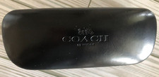 Coach New York Black Hard Clamshell Eyeglasses Case Sunglasses Case - Leather