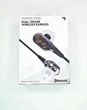 Sharper Image Dual-Driver Wireless earbuds Bluetooth SBT567GM Black 59