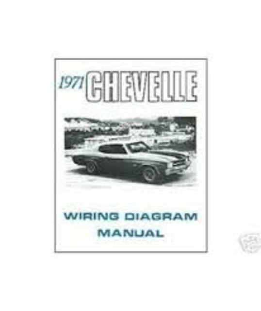 1971 Chevrolet Chevelle Wiring Diagram Manual | eBay