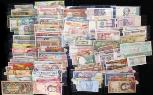 100x Different foreign Notes All Different Many Different Countires - Photo 1 sur 1