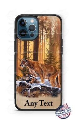 Mountain Lion Cougar Country Wildlife Phone Case For iPhone 12 Samsung Google 3