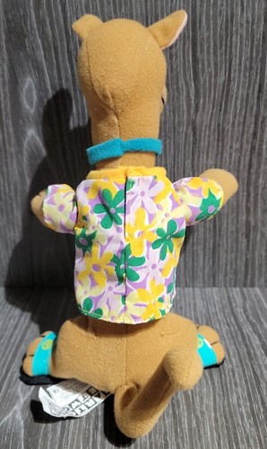 Scooby Doo Plush Dog Peace & Flower Shirt Flip Flops Hippie HTF Cartoon Network - Picture 9 of 12