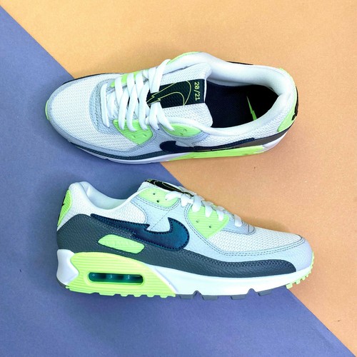 Nike Air Max 90 Mens Trainers Shoes White UK 7.5 EUR 42 US 8.5 DJ6897 100 |  eBay