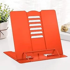  Desk Book Stand Metal Reading Rest Book Holder Adjustable Cookbook 0range