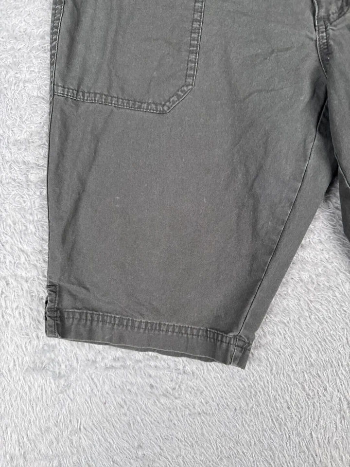 Columbia Pantalones Cortos Mujer 4 Gris Chino 100% Algodón 11" Senderismo Camping Pesca 28x11 Foto 3 de 4