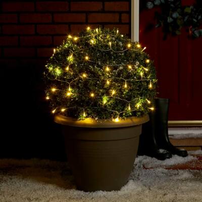 200 LED TIMER warmweiß Lichterkette Deko Weihnachten XMAS superhell