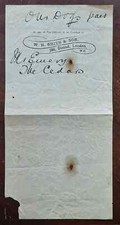 1900? W. H. Smith & Son, 186 Strand London Invoice Stamped for Hastings Branch