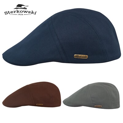 Sterkowski IVY FIVE Baumwolle Sommer Handgenäht Schiebermütze Leicht Flat Cap