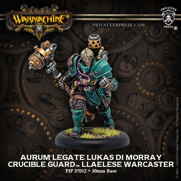 Warmachine Crucible Guard Aurum Legate Lukas Di Morray Warcaster