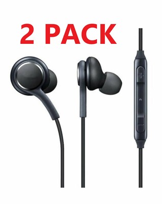 2PACK Earphones Headphones Headset Ear Buds for Samsung S9 S8+ Note 8 